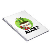 Aloe Grappige Plant Hallo Pun Notitieboek (Rechterzijde)