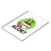 Aloe Grappige Plant Hallo Pun Notitieboek (Linkerzijde)