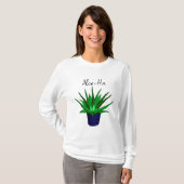 Aloe-Ha Plant Pun T-shirt (Voorkant volledig)