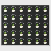 Aloe-llujah Funny Aloe Vera Pun Dark BG Cadeaupapier (Vlak)