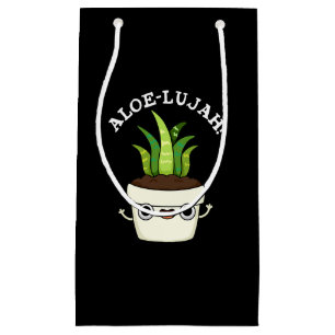 Aloe-llujah Funny Aloe Vera Pun Dark BG Klein Cadeauzakje