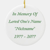 Aloe Memorial Ornament (Achterkant)