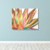 Aloe nobilis waterverf door Debra Lee Baldwin Canvas Afdruk (Insitu (Houten vloer))