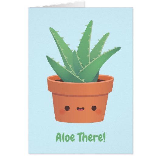 Aloe There, Hello There Funny Pun Salutation (Devant)