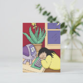 Aloe Vera Briefkaart (Staand voorkant)