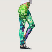 Aloë Vera en Succulenten Collage Leggings (Rechts)