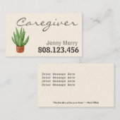 Aloë Vera Healing Touch: Visitekaartjes voor zorgv (Voorkant / Achterkant)