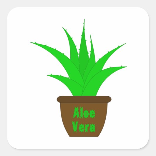 Aloe Vera met label (Voorkant)