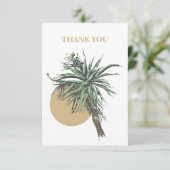 Aloe Vera Plante Carte de remerciements plat (Debout devant)