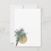 Aloe Vera Plante Carte de remerciements plat (Dos)