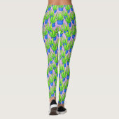 Aloë Vera Planten Patroon Leggings (Achterkant)