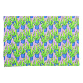 Aloë Vera Planten Patroon Monogram Kussensloop (Voorkant-Rechts)