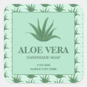 Aloe Vera-zeep aangepast label sticker (Voorkant)