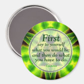 Aloe vert - Magnet de motivation (Recto/Verso)