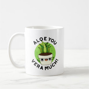 Aloe You Vera Veel Funny Plant Pun Koffiemok