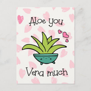 Aloge You Vera Much Cute Love Briefkaart