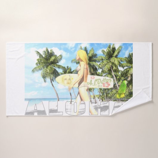 Aloha 01 (Serviette de bain)