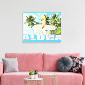 Aloha 01 canvas afdruk (Insitu (Woonkamer))