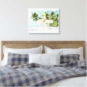 Aloha 01 canvas afdruk (Insitu (Slaapkamer))