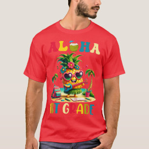 Aloha 1st Grade Pineapple Hawaii Terug naar School T-shirt