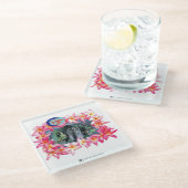 ALOHA 2 3 VERSIE 2 GLAZEN ONDERZETTER (Schuin)