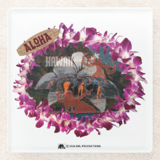 ALOHA 41 GLAZEN ONDERZETTER