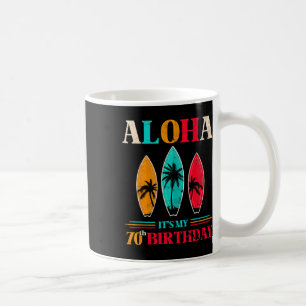 Aloha 70ste verjaardag Hawaii Tropisch strand surf Koffiemok