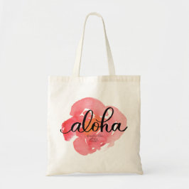 Aloha Abstracte Floral Canvas tas