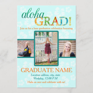 Aloha AFSTUDEERDER Graduation party call Kaart