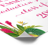 Aloha Afstuderen Luau Klasse van 2024 Welkom Poster (Hoek)