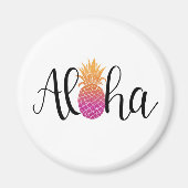 Aloha Aineappy Magnet (Devant)