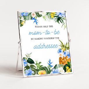 Aloha Ananas Baby Shower Envelop Station Bord Poster