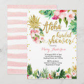Aloha ananas Bridal Shower Kaart (Voorkant / Achterkant)