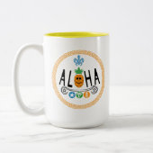 Aloha Ananas Design - Tweetonige Mok (Links)