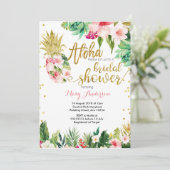 Aloha ananas douche nuptiale Invitation (Debout devant)