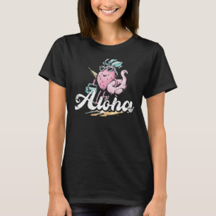 Aloha ananas en flamingo voor doornanas t-shirt