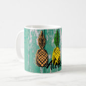 Aloha ananas vintage tasse (Devant gauche)