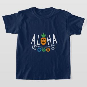 Aloha-ananasontwerp - Kinderen Basic T-Shirt