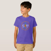Aloha-ananasontwerp - Kinderen Basic T-Shirt (Voorkant volledig)