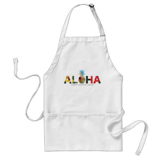 Aloha and pineapple Hibiscus pictures Standaard Schort