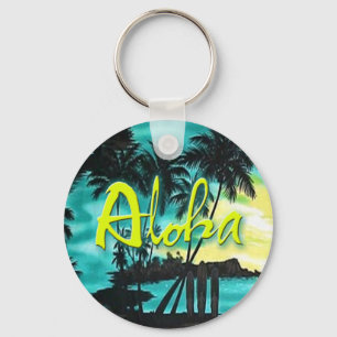 Aloha Aqua Sunset Sleutelhanger