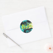 Aloha Aqua Sunset Sticker (Envelop)
