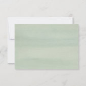 Aloha Aquarelle tropicale Mariage floral RSVP (Dos)