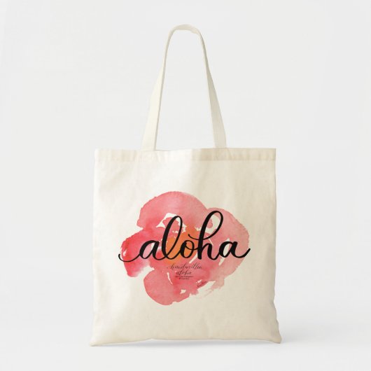 Aloha assez sac fourre-tout floral à résumé (Devant)