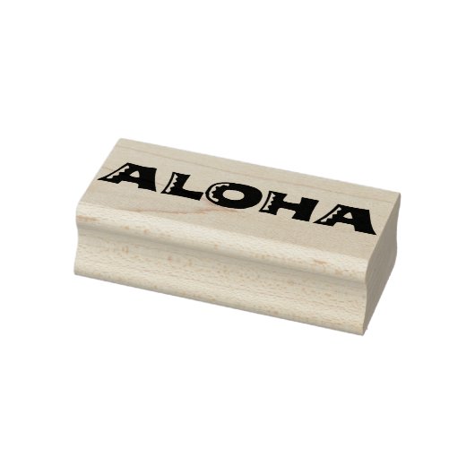 ALOHA Authentic 60s Retro Typografie Art Stamp Rubberstempel (Stempel)