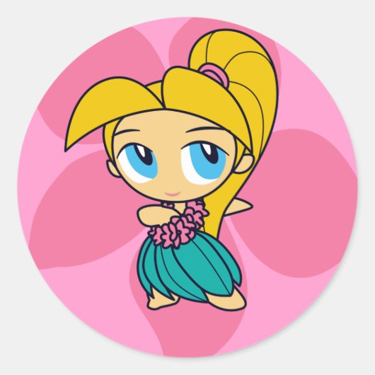 "Aloha autocollants de miels" dans le rose (Devant)