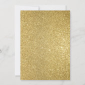 Aloha Baby Gold Baby shower Tropical Invitation (Dos)