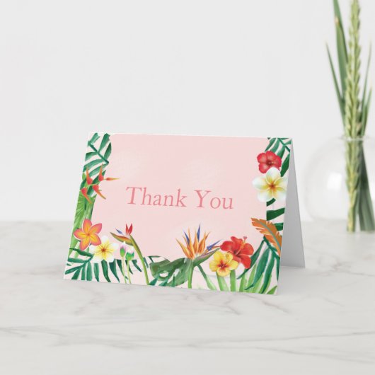 Aloha Baby - Hartelijk dank Bedankkaart (Voorkant)