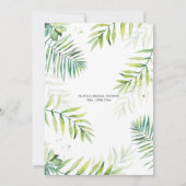 Aloha Baby shower de fruits tropicaux Invitation (Dos)