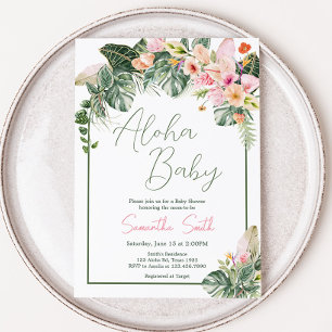 Aloha-Baby shower Kaart